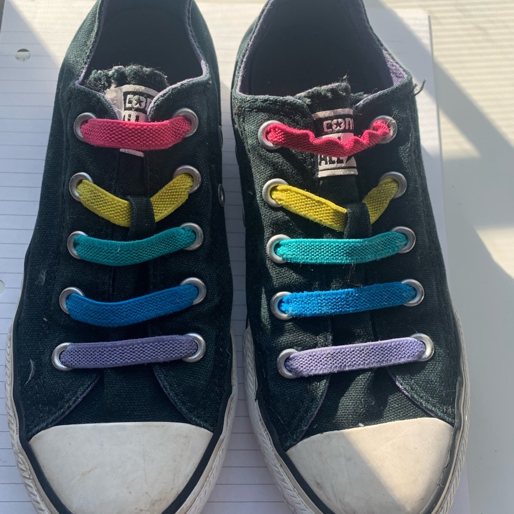 rainbow converse sneakers